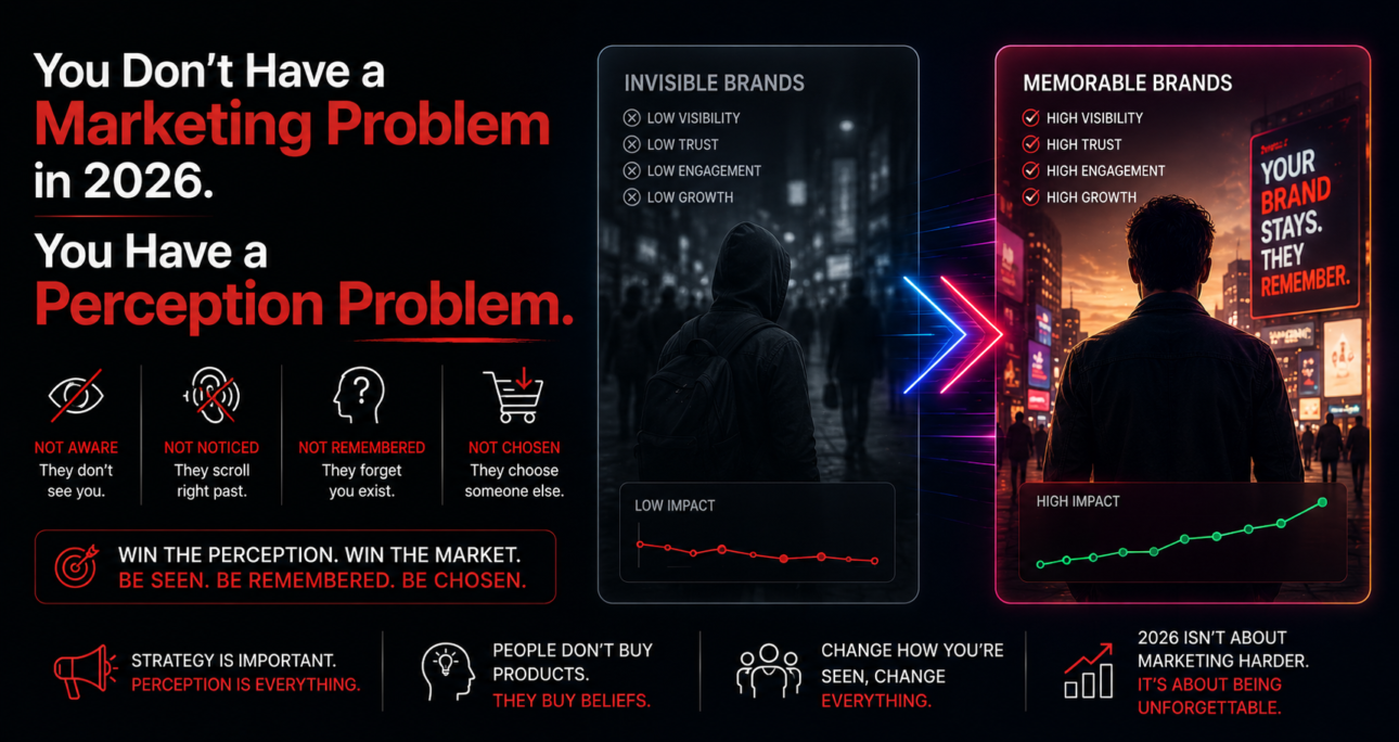 You Don’t Have a Marketing Problem in 2026. You Have a Perception Problem.